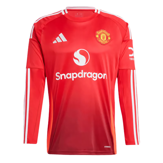 Manchester United Long Sleeve Home Jersey 2024/25