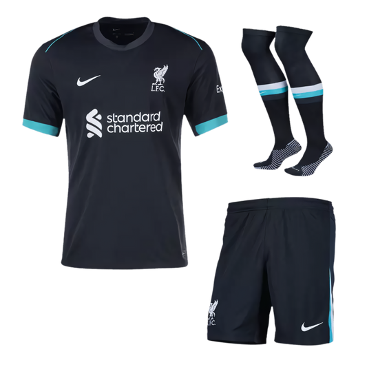 Liverpool Away Kids Full Kit 2024/25