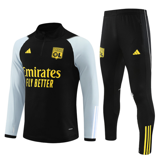 Olympique Lyon Tracksuit Black