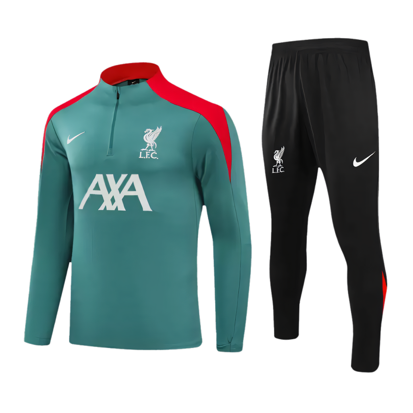 Liverpool 1/4 Tracksuit Lime Green