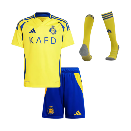 Al Nassr Home Kids Full Kit 2024/25
