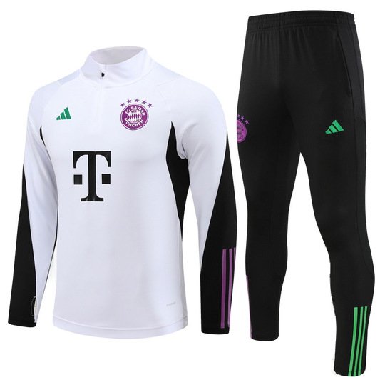 Bayern Munich Tracksuit White